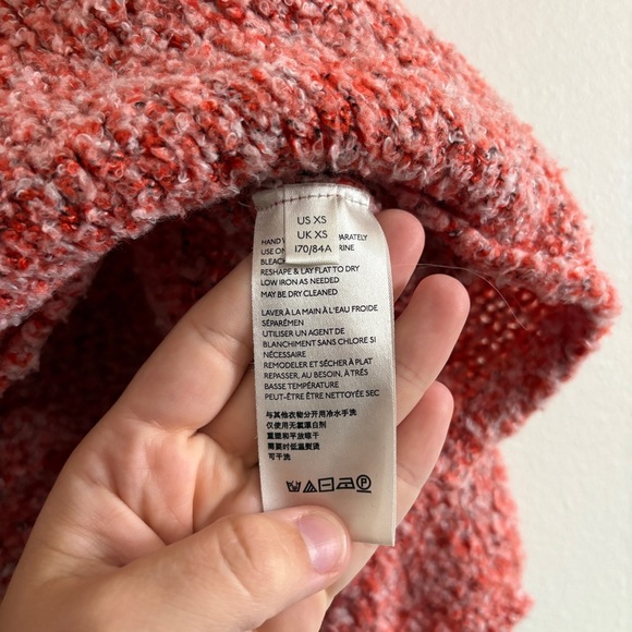 Free People Turtleneck Sweater Women’s Oversized BFF Pullover, Orange, X-Small - Picture 8 of 13